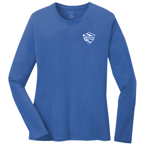 USA - Ladies Long Sleeve Core Cotton Tee Thumbnail